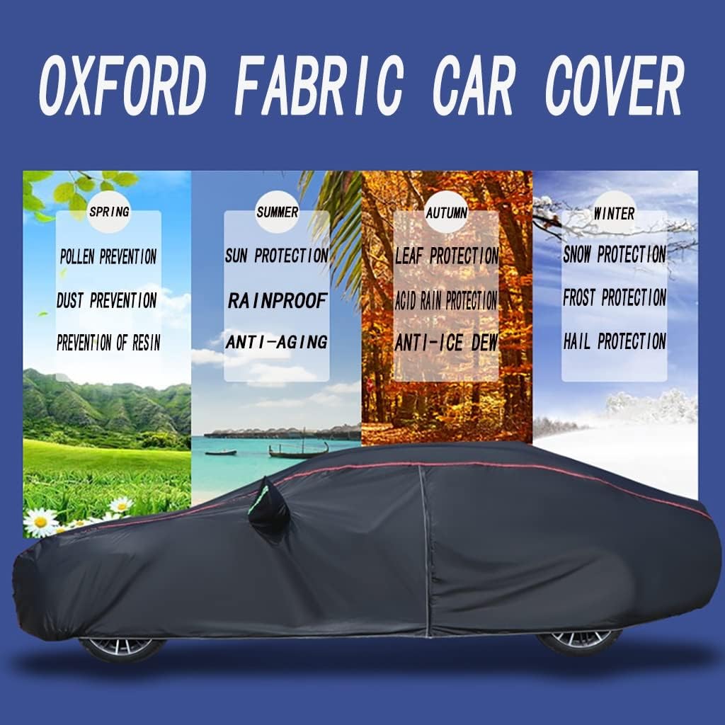 WOLWES La funda para automóvil es adecuada para Ssang Yong KorandoKorando e-MotionKorando Sports 2012-2023, resistente al agua, la lluvia, el sol y