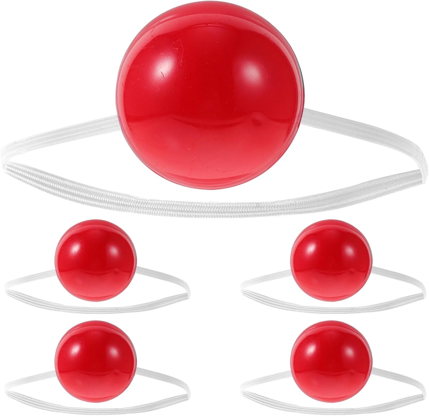 STOBOK Nariz roja, 5 piezas de nariz de payaso LED, nariz roja iluminada, nariz de payaso brillante, nariz de payaso, accesorios de vestir para