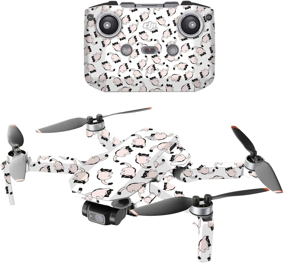 MIGHTY SKINS MightySkins Compatible con DJI Mini 2 Dron portátil  Raining Cats  Funda protectora de vinilo duradera y única  Fácil de aplicar,