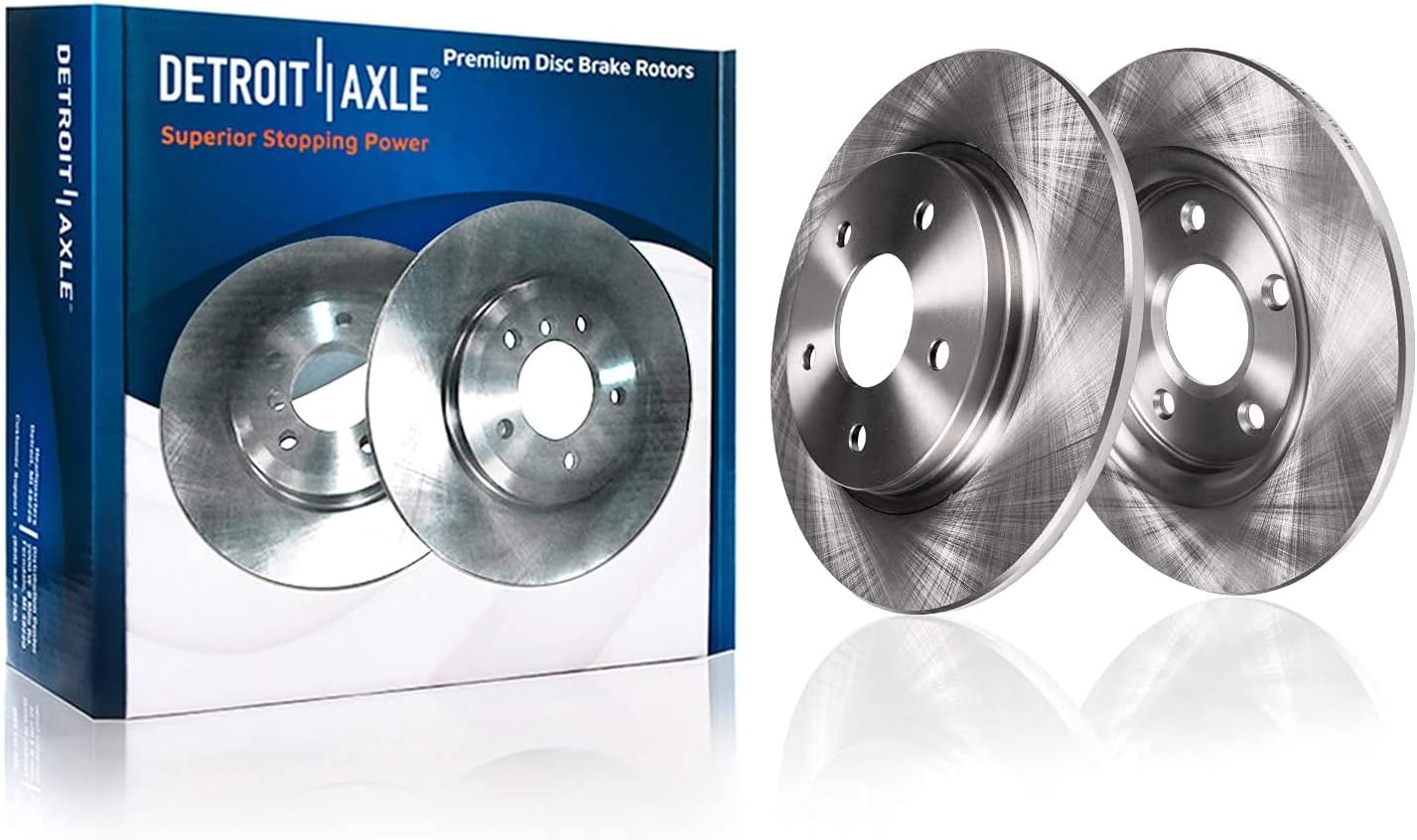 Detroit Axle – Kit de frenos para 14-19 Nissan Altima 11.65 pulgadas delantero y 11.46 pulgadas trasero de freno de disco 2014 2015 2016 2017 2018