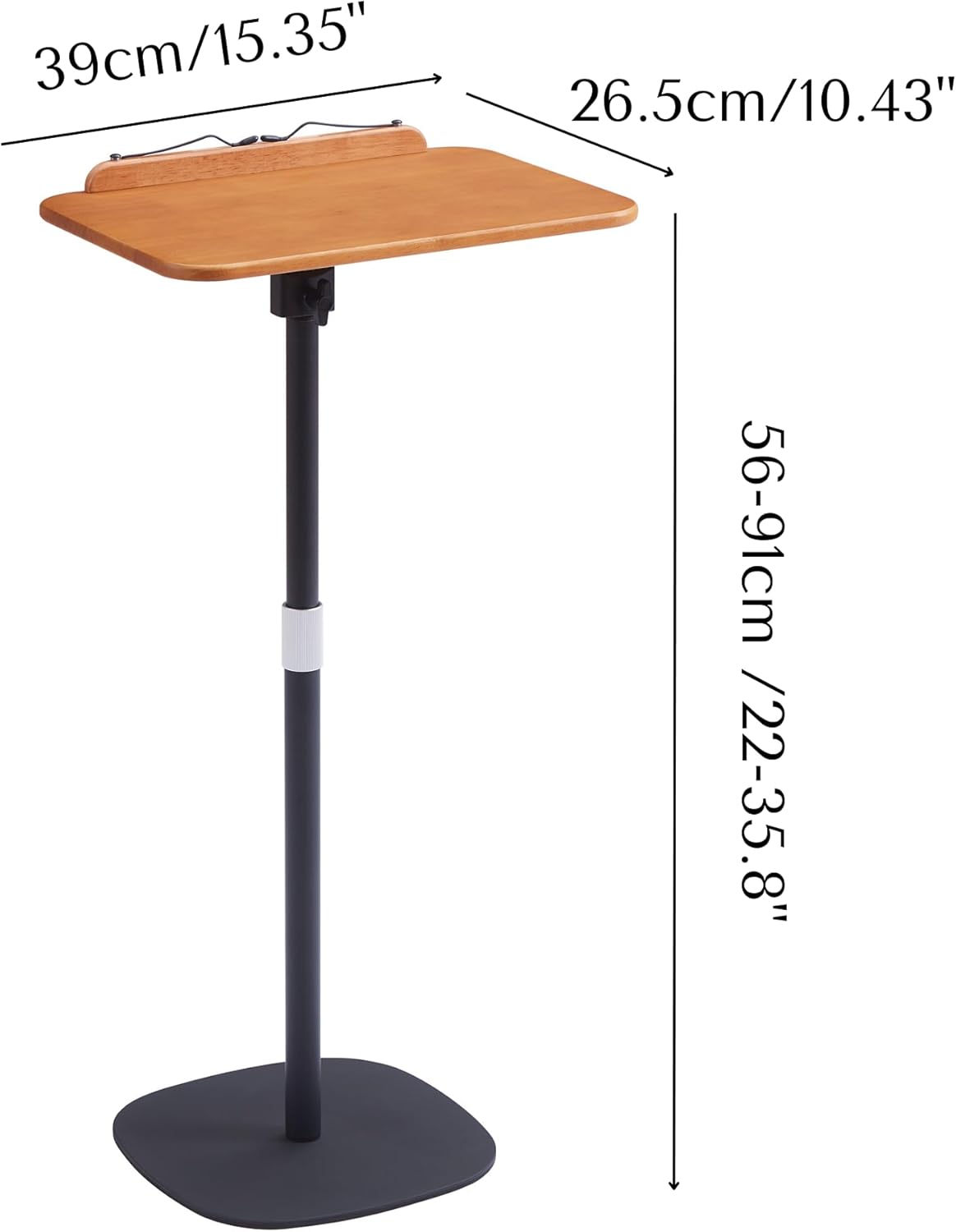 COZYMATIC Phyllida – Mesa de TV para comer en el sofá y la cama, mesa auxiliar pequeña con mesa de madera, soporte para computadora portátil de