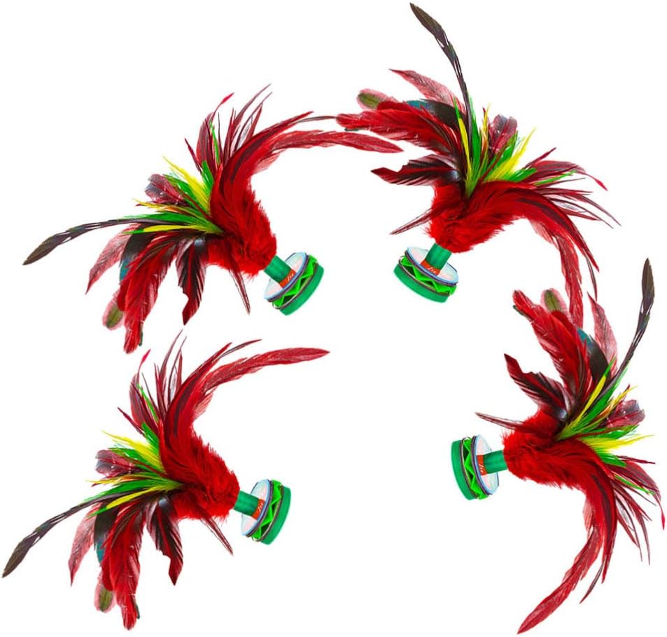 Alipis Jianzi Shuttlecock 4pcs Volante o Birdies Soft Kick Volante Chino Jianzi Pie Deportes al aire libre Juego de juguete Volante