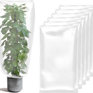 Paquete de 6 cubiertas de película protectora de plantas, 59 x 39.4 pulgadas, cubierta de protección contra congelación de plantas de invierno, Paquete de 6 cubiertas de película protectora de plantas, 59 x 39.4 pulgadas, cubierta de protección contra congelación de plantas de invierno,