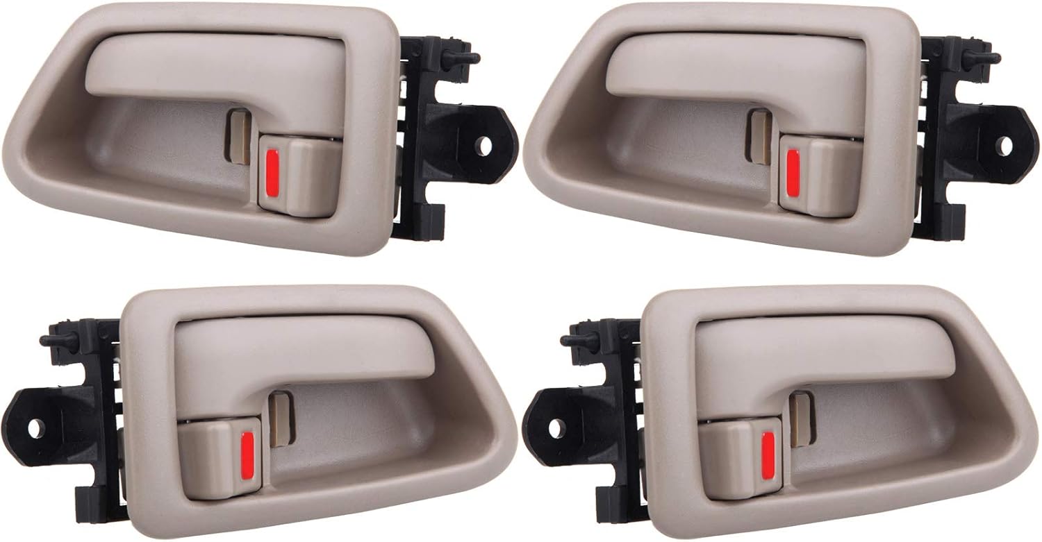 OCPTY Manijas de puerta interiores delanteras y traseras para lado del conductor, repuesto para 1997-2001 para Camry manijas de puerta interiores,