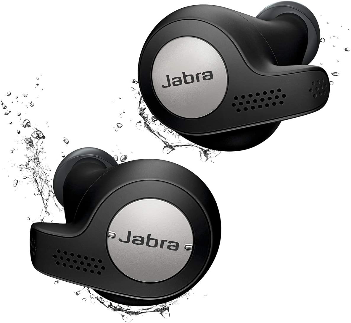 Jabra Elite Active 65t Auriculares deportivos inalámbricos con compatibilidad con Alexa con funda de carga (renovados) Negro