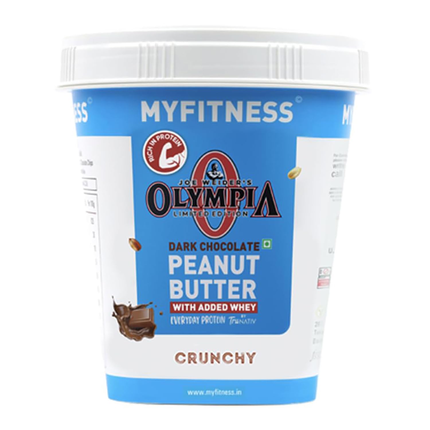 MYFITNESS Peanut Butter Chocolate Olympia Sin OMG Sin gluten, sin conservantes, todos los ingredientes naturales con alto contenido de proteínas,