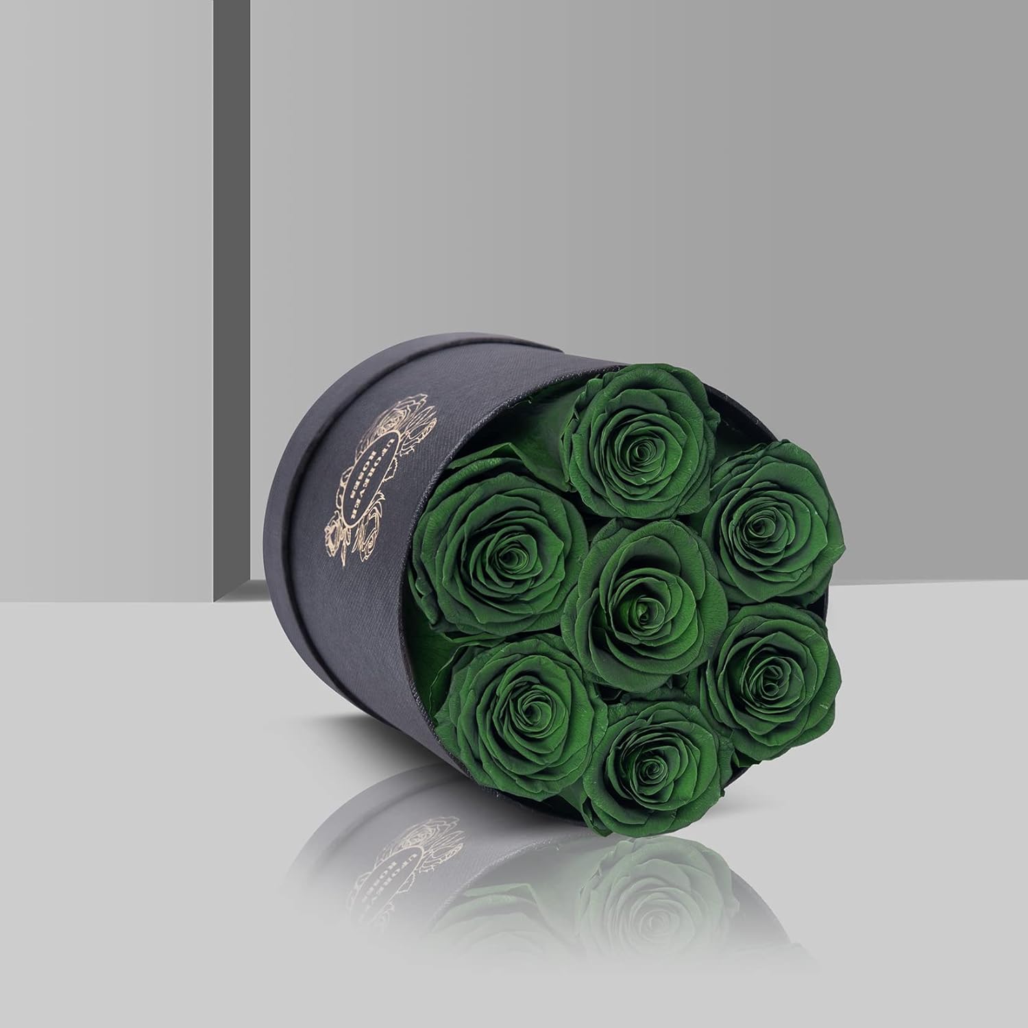 7 rosas preservadas en una caja, regalo para el Día de la Madre, Día de San Valentín, rosas reales que duran un año y más, Navidad, cumpleaños