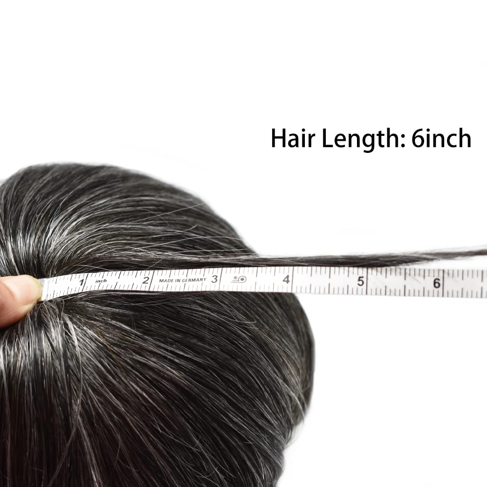 Tupé de cabello humano real para hombre, sistema de reemplazo de piezas de pelo para hombres, pieza de pelo polivinílico para hombres, invisible,