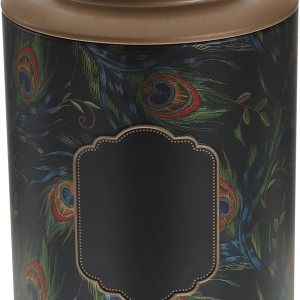 Hemoton Bote de té de metal para té, botes herméticos de metal, estilo chino vintage, hojalata, té, café, azúcar, tarros de almacenamiento de hojas Hemoton Bote de té de metal para té, botes herméticos de metal, estilo chino vintage, hojalata, té, café, azúcar, tarros de almacenamiento de hojas