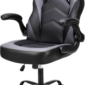 Silla de juegos  Silla de computadora de piel sintética ergonómica con soporte lumbar, sillas de escritorio con ruedas ajustables en altura con Silla de juegos  Silla de computadora de piel sintética ergonómica con soporte lumbar, sillas de escritorio con ruedas ajustables en altura con