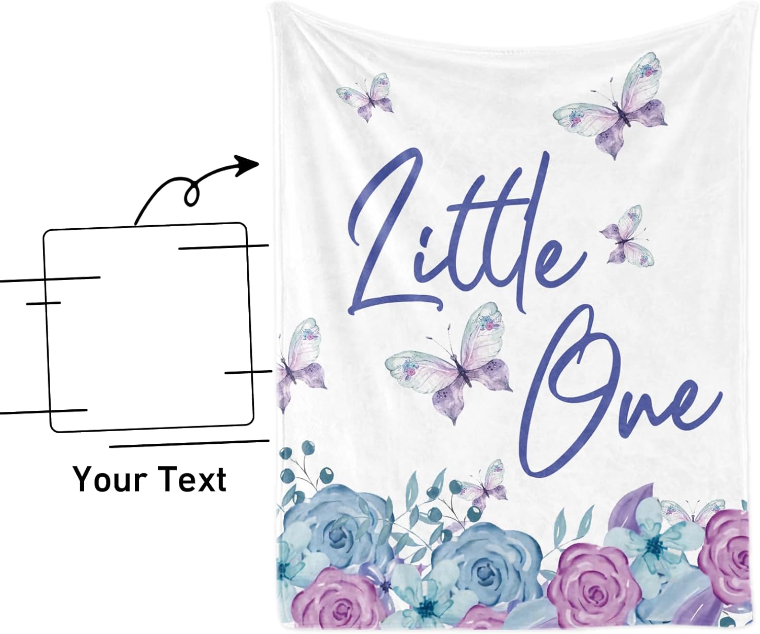 KAINSY – Juego de ropa de cama personalizada para cuna con nombre para niña, juegos de cuna de bebé con nombre personalizado para niños pequeños,