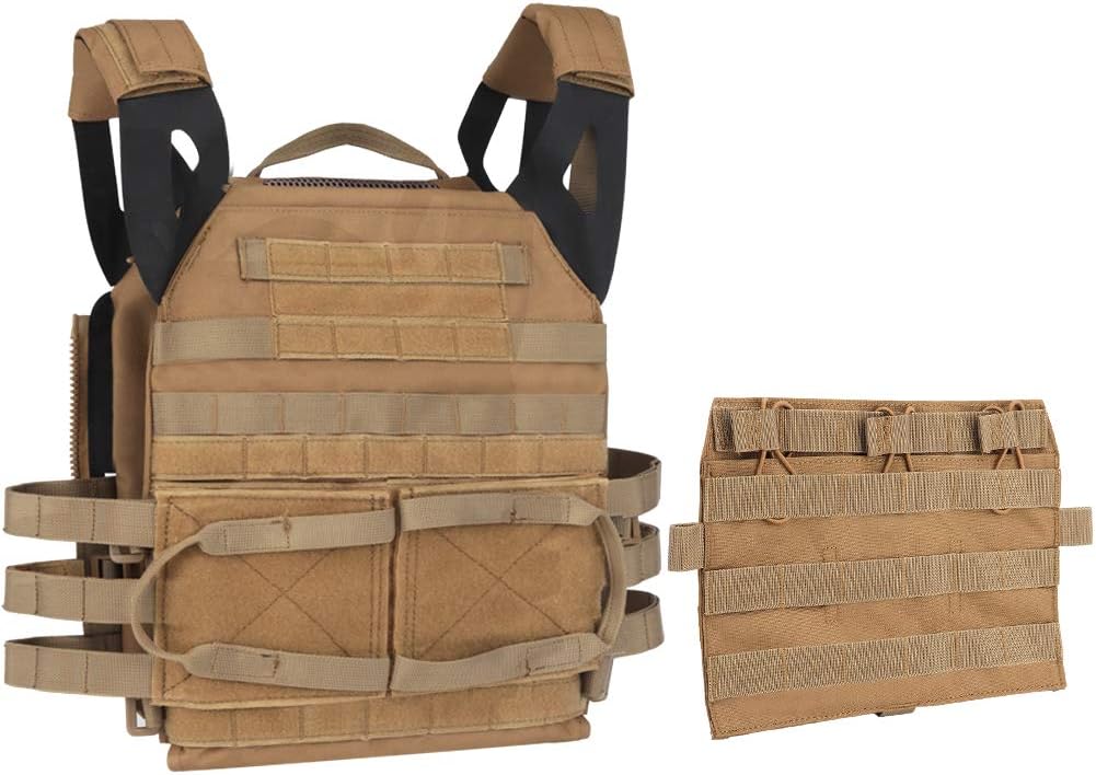 Triple solapa plana Mag bolsa, táctico QD frontal Molle bolsa 0.219 in Revista Panel desmontable JPC AVS chaleco sistema componen