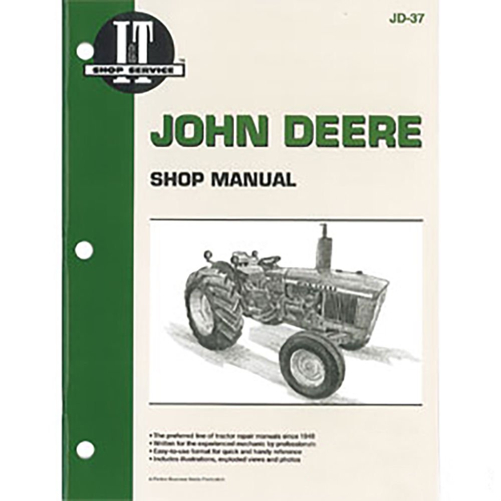 Stevens Lake Parts Un nuevo manual de taller para modelos John Deere 1020, 1520, 1530, 2020, 2030 intercambiables con ITJD37, ITJD37-A, JD-37,