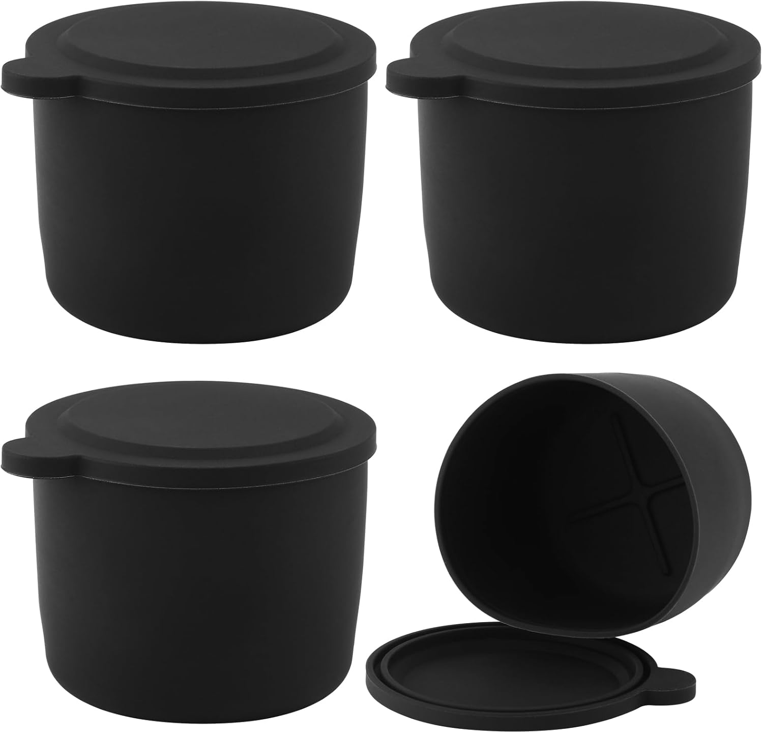 4 plantillas de bloque de hielo, plantilla de hielo de silicona reutilizable con tapa, máquina de afeitar de hielo, plantillas de hielo para máquina