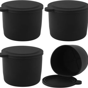 4 plantillas de bloque de hielo, plantilla de hielo de silicona reutilizable con tapa, máquina de afeitar de hielo, plantillas de hielo para máquina 4 plantillas de bloque de hielo, plantilla de hielo de silicona reutilizable con tapa, máquina de afeitar de hielo, plantillas de hielo para máquina