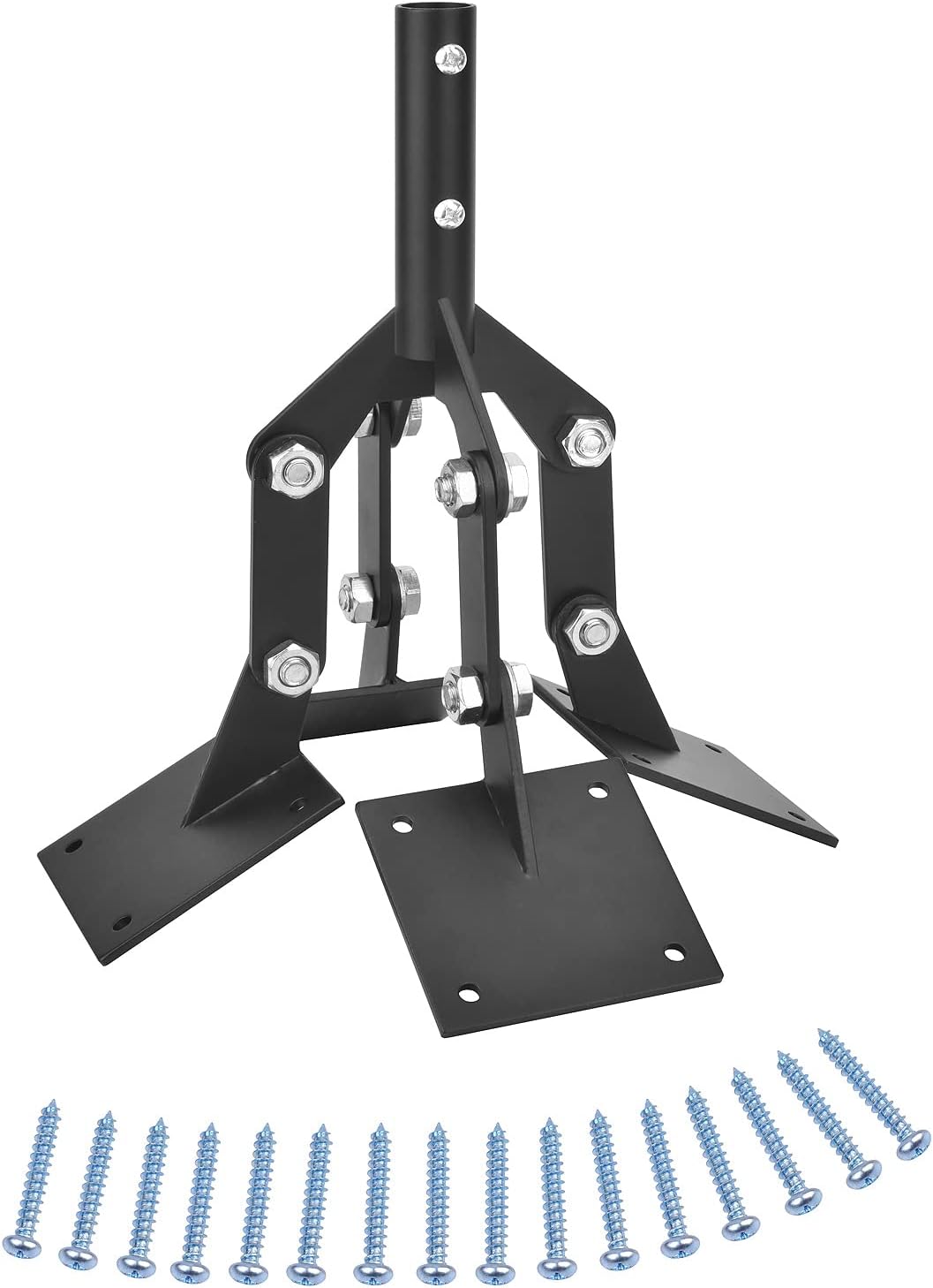 Weathervane – Soporte ajustable para cúpula de acero, para techo con extensión de soportes de montaje, 4 placas