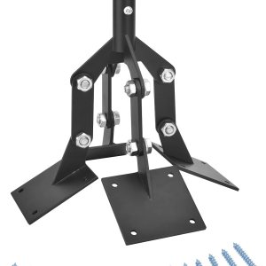 Weathervane – Soporte ajustable para cúpula de acero, para techo con extensión de soportes de montaje, 4 placas Weathervane – Soporte ajustable para cúpula de acero, para techo con extensión de soportes de montaje, 4 placas