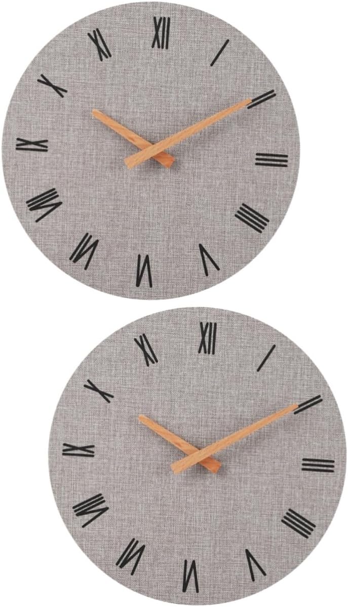IMIKEYA 2 Pcs 12 Digital Wall Clocks Wall Clocks Digital Retro Wall Clock Wall Clock Digital Vintage Wall Clock Reloj De Pared Digital Wall Hanging