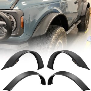 ROXX Guardabarros de rueda compatibles con Ford Bronco 2021 2022 2023 2 puertas 4 puertas, protector de cubierta de rueda delantera y trasera, kit ROXX Guardabarros de rueda compatibles con Ford Bronco 2021 2022 2023 2 puertas 4 puertas, protector de cubierta de rueda delantera y trasera, kit