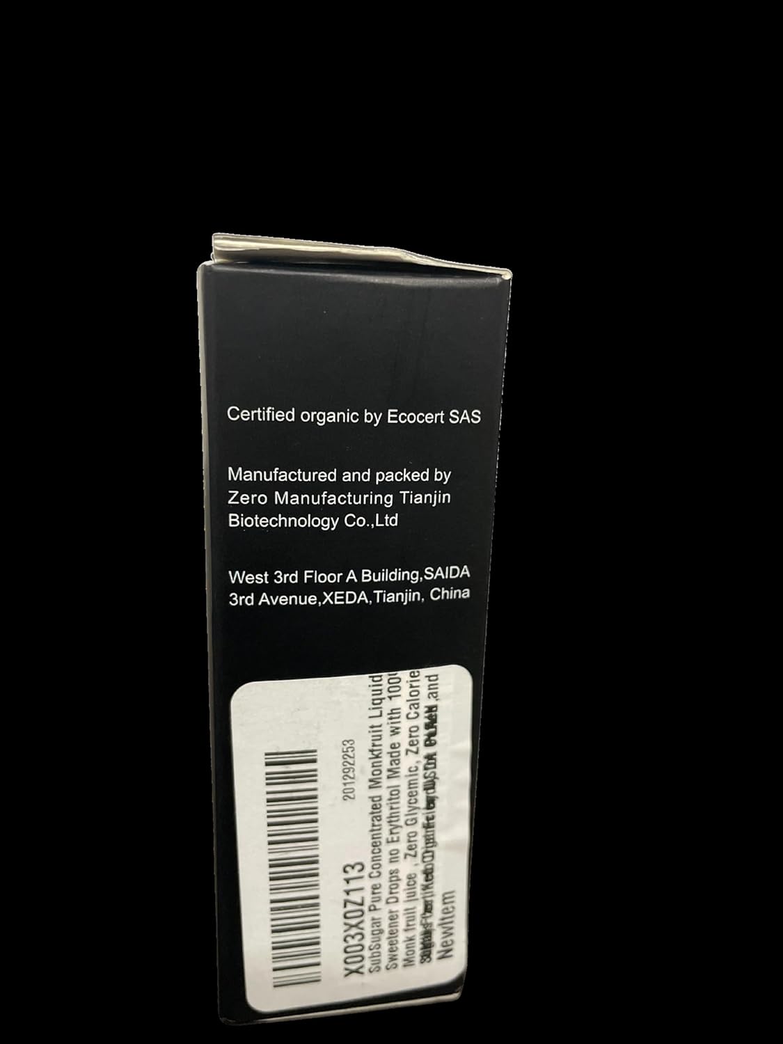 SubSugar Edulcorante líquido concentrado puro de Monkfruit Gotas sin eritritol Hecho con jugo de fruta de monje 100% (1.0 fl oz)
