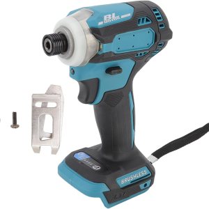 Juego de herramientas de perforación de impacto sin escobillas de iones de litio sin escobillas ABS con luces LED para construcción de carpintería Juego de herramientas de perforación de impacto sin escobillas de iones de litio sin escobillas ABS con luces LED para construcción de carpintería