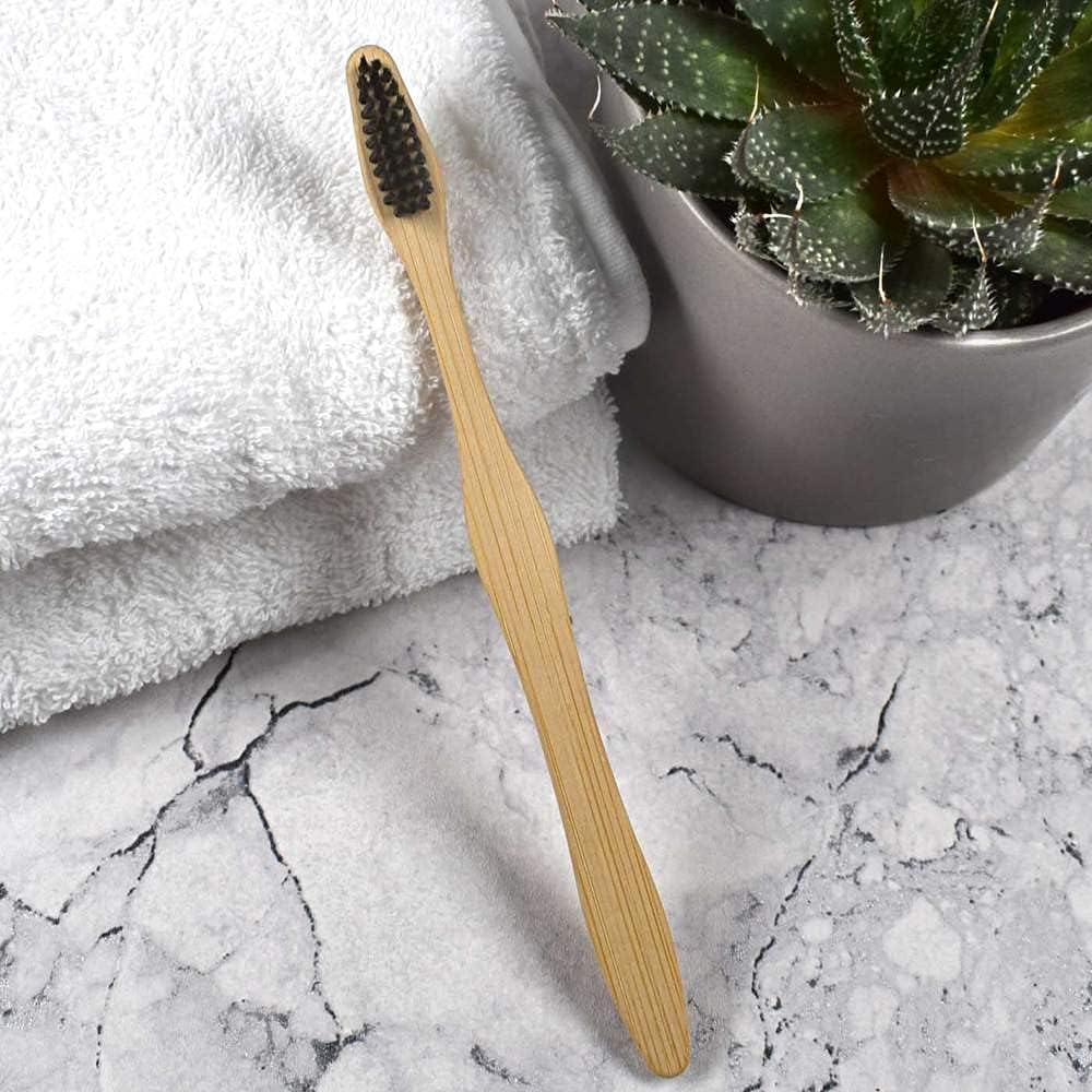 ‘Witch with her cat on a Broom Stick ‘ Bamboo Toothbrush (TF00018864)
