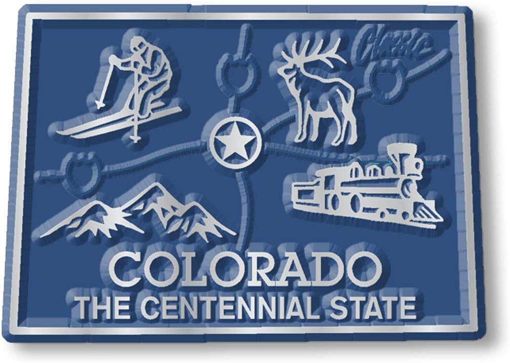 Juego de imanes de estado de seis piezas de Colorado por Classic Magnets, incluye 6 diseños únicos, recuerdos coleccionables fabricados en los