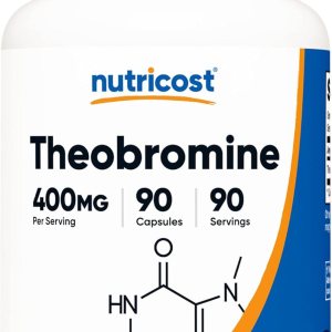 Nutricost Theobromine 400mg 90 cápsulas vegetarianas – Sin gluten sin OGM Colombia Nutricost Theobromine 400mg 90 cápsulas vegetarianas – Sin gluten sin OGM Colombia