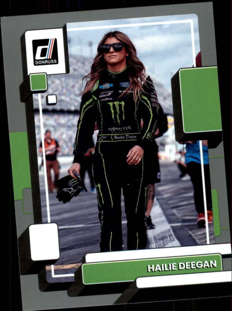 2023 Donruss Racing Silver #82 Hailie Deegan Monster EnergyDGR-CrosleyFord Official NASCAR Trading Card (Stock Photo Shown, Near Mint to Mint