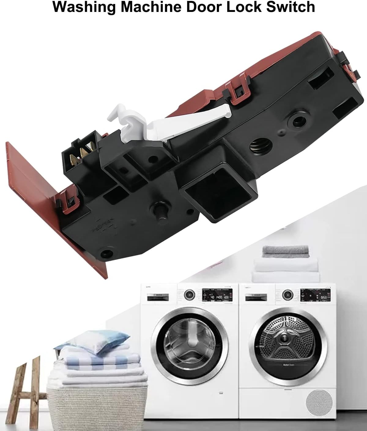 DC64-02032A – Pestillo de cerradura de puerta de lavadora para Samsung Ken-More Lavadora Reemplazo 2002546, AP4567166, PS4211604, EAP4211604,