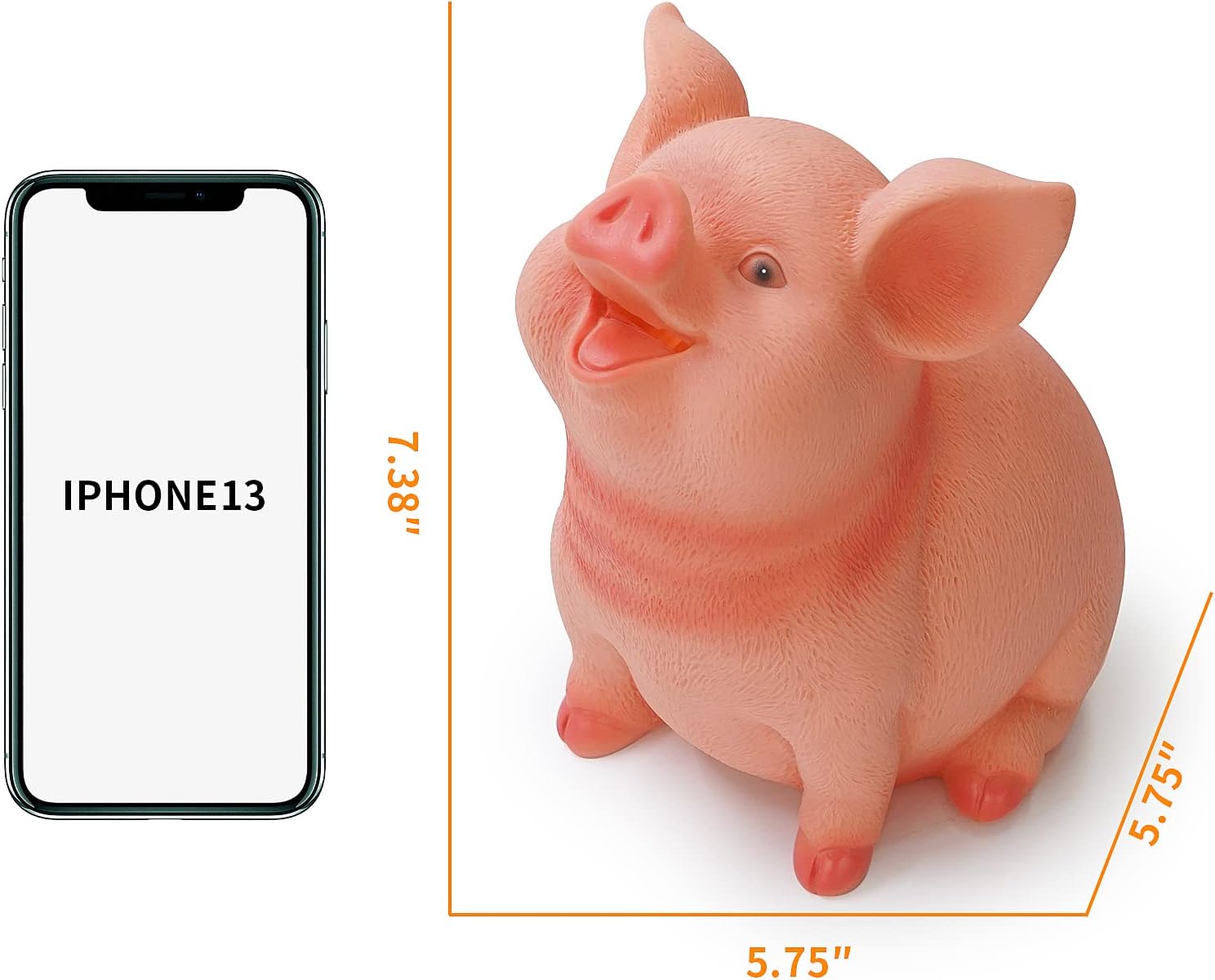 DreamsEden Hucha – Caja de ahorro de plástico irrompible (cerdo lindo)