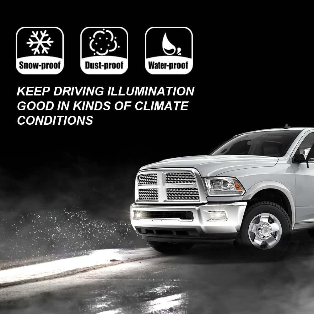 PIT66 Faro antiniebla para parachoques delantero, compatible con Ford F250 F350 F450 F550 Super Duty faros antiniebla con arnés de lente ahumada
