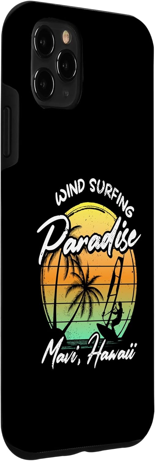 iPhone 11 Pro Max Windsurfing Paradise Maui Hawaii  Sailboard Windsurf Case