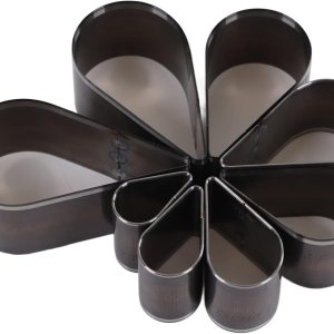 Troqueles de corte de cuero, 8 piezas de acero de aleación de lágrima de un agujero, herramienta de perforación con caja de almacenamiento para Troqueles de corte de cuero, 8 piezas de acero de aleación de lágrima de un agujero, herramienta de perforación con caja de almacenamiento para