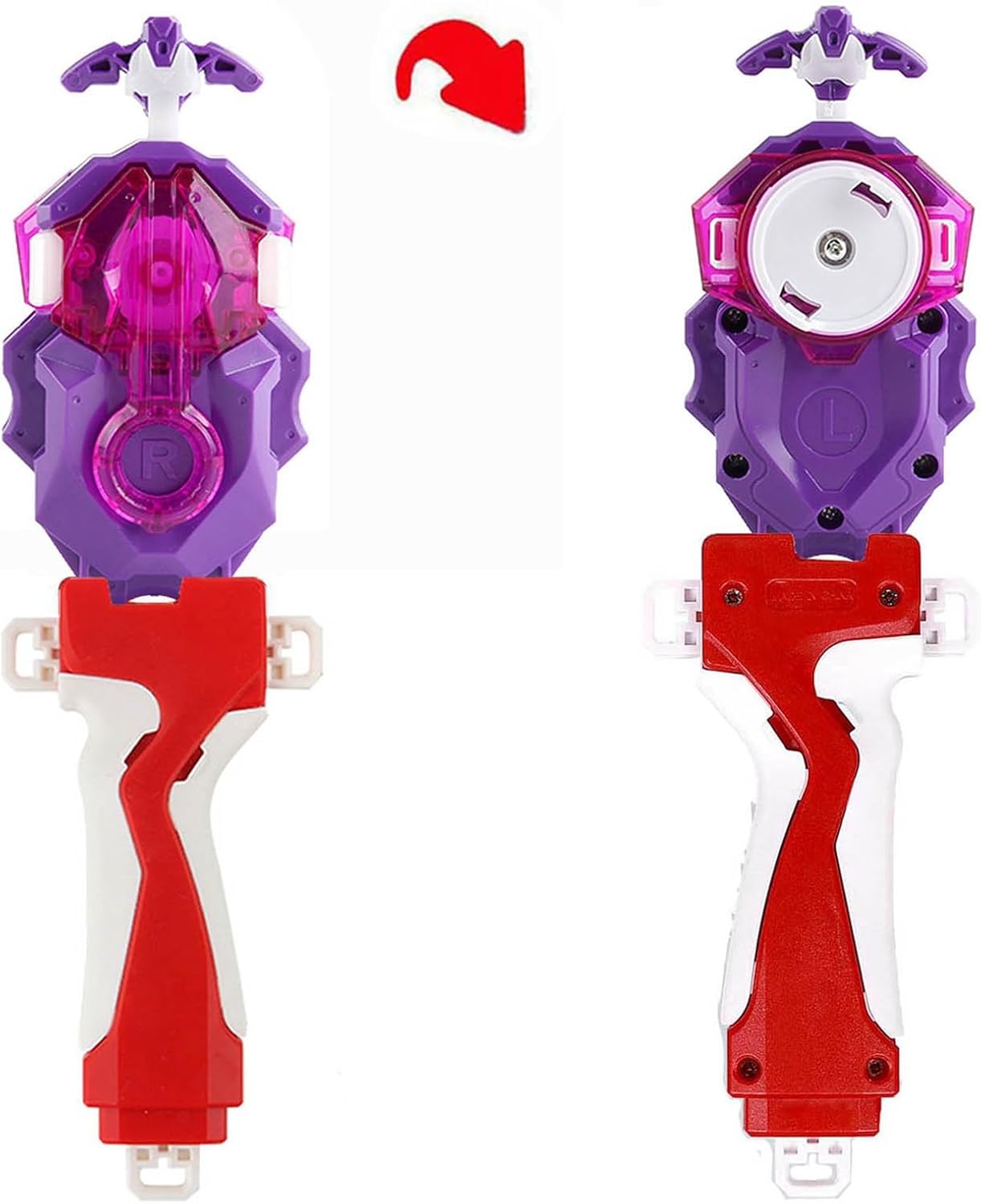 Juguete de batalla para juegos Bey Battling Burst String Strong Launcher LR DB B-184 (giro a la izquierda y derecha) y accesorios de agarre para