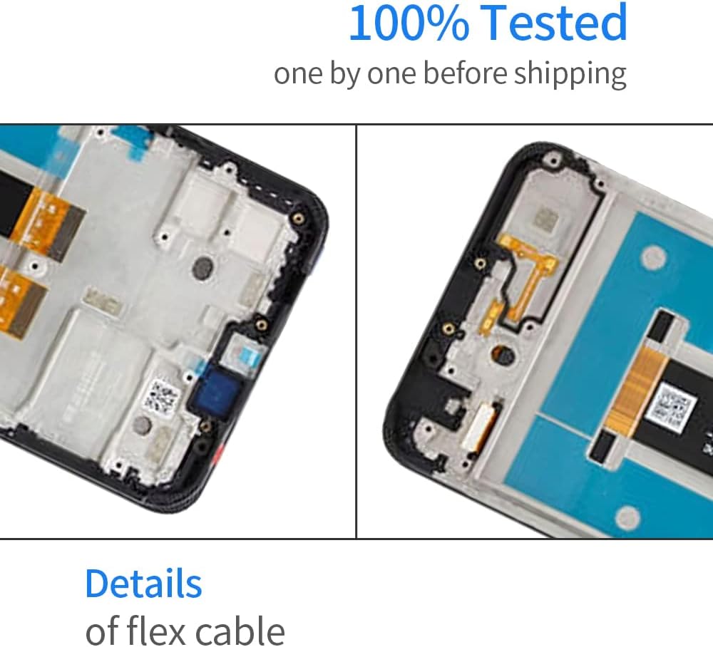 T-Mobile REVVL 6 pantalla de repuesto para teléfono T 5G pantalla LCD TMAF025G pantalla LCD táctil digitalizador kit de pieza de reparación (negro