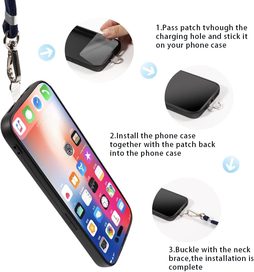 Shantime Funda Huawei Mate 10 Pro + cordones universales para teléfono móvil, correa suave para el cuellocruzado, funda de silicona TPU para Huawei