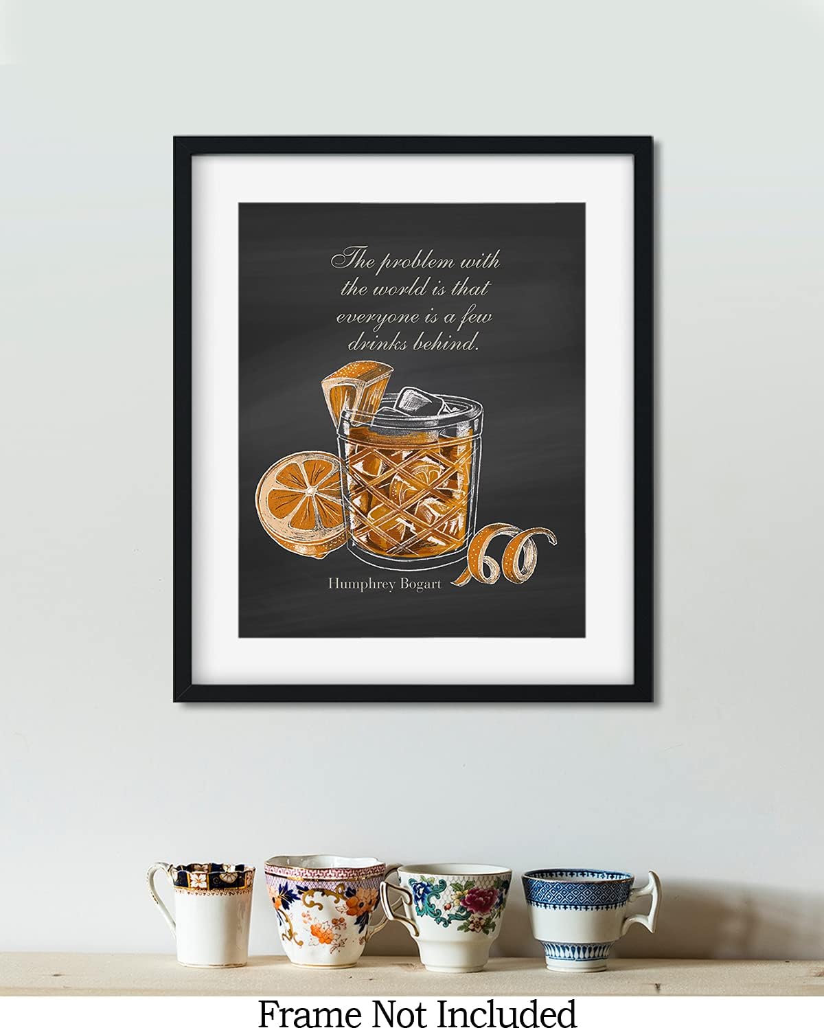 Govivo Arte de pared de bebida de whisky  Impresiones vintage de bar  Decoración de pared de bar  Decoración de whisky para el hogar  Arte de pared