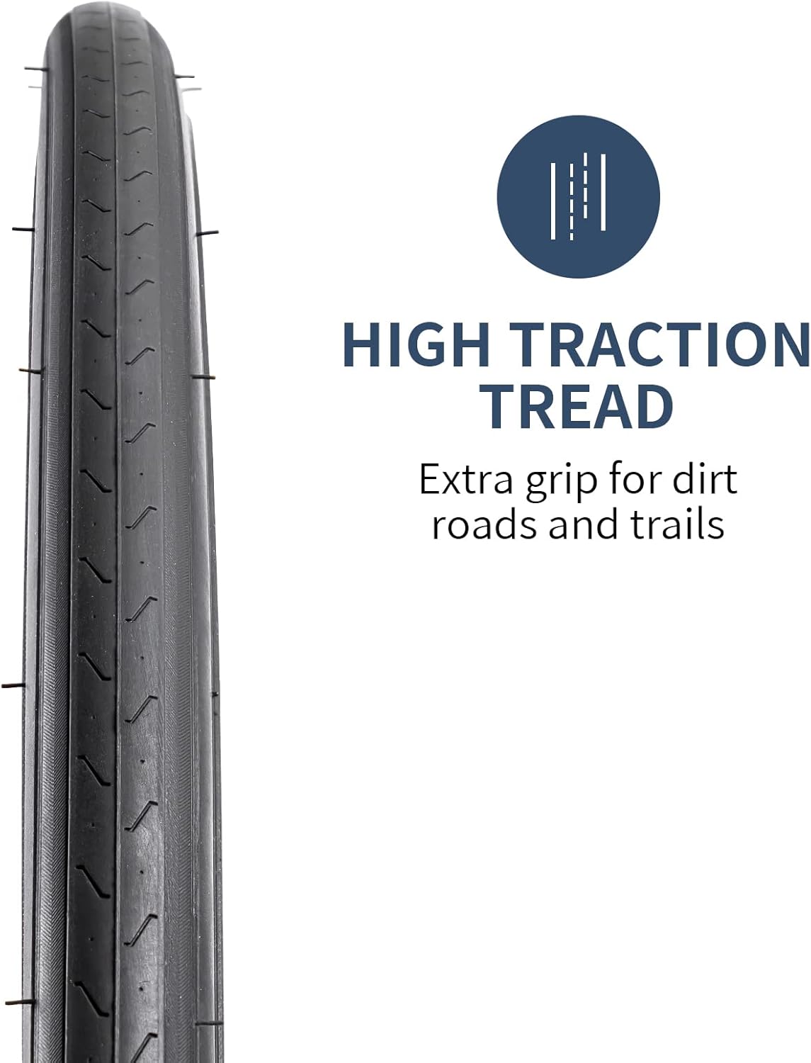 YunSCM Neumáticos de bicicleta 700C 700 x 25C (25-622) y 700C tubos de neumáticos 700x1825C FV60mm válvula Presta con 2 tiras de llanta compatibles