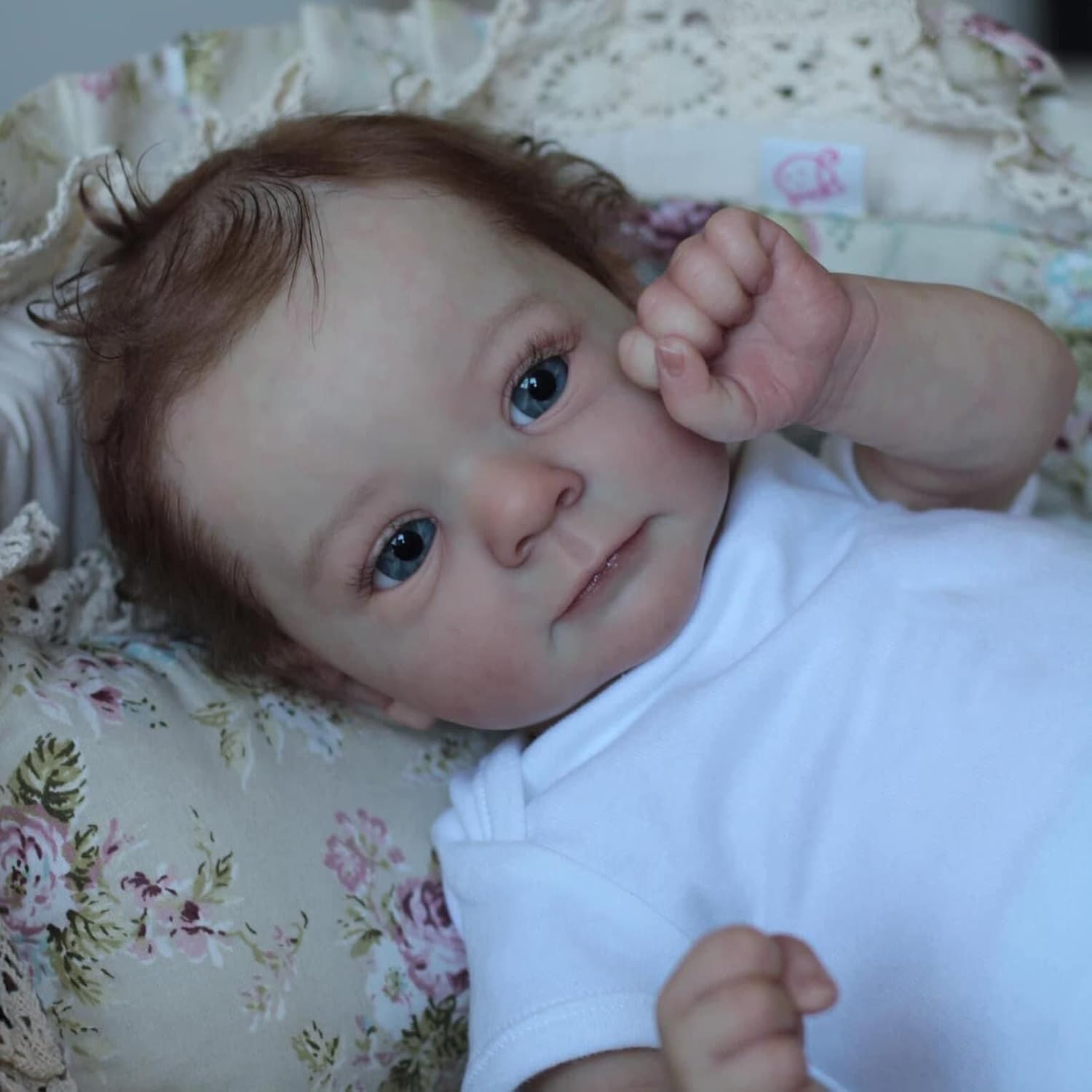 Felicia – Muñecas de bebé Reborn de 19 pulgadas, muñeca de bebé realista recién nacida, muñecas de vinilo de silicona real con pelo lindo vida como