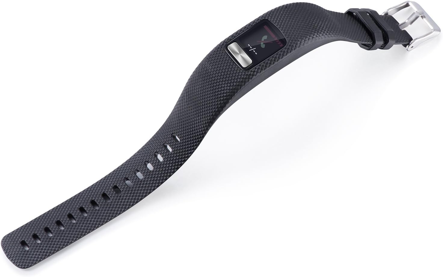 Compatible con Garmin Vivofit 4 Band, correa de repuesto de silicona para Garmin Vivofit 4 (sin rastreador (negro, grande)