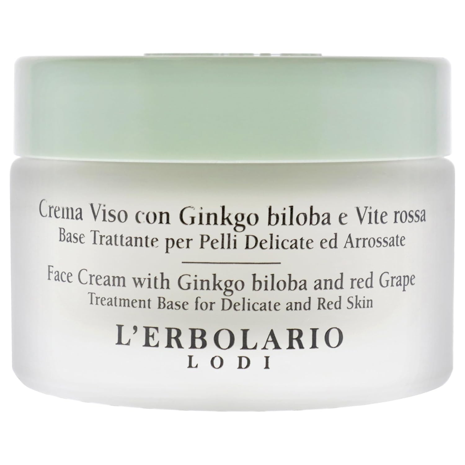 L’Erbolario Crema facial con ginkgo biloba y uva roja – Ayuda a cubrir imperfecciones – Deja la piel suave y lisa con un tono uniforme – Adecuado