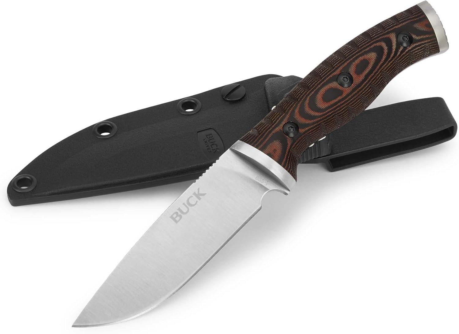 Buck Knives 853 Cuchillo de supervivencia de hoja fija Selkirk pequeño con funda de nailon