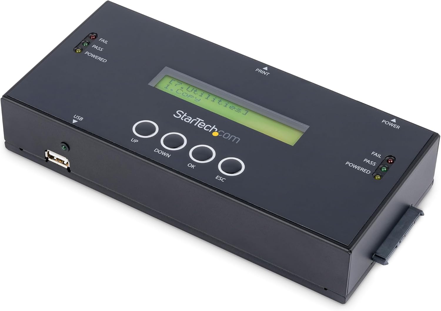 StarTech. com Duplicador y borrador de disco duro independiente 11, SASSATA HDDSSD ClonerCopiadora, DuplicadorDesinfectante de Disco Duro, Disco