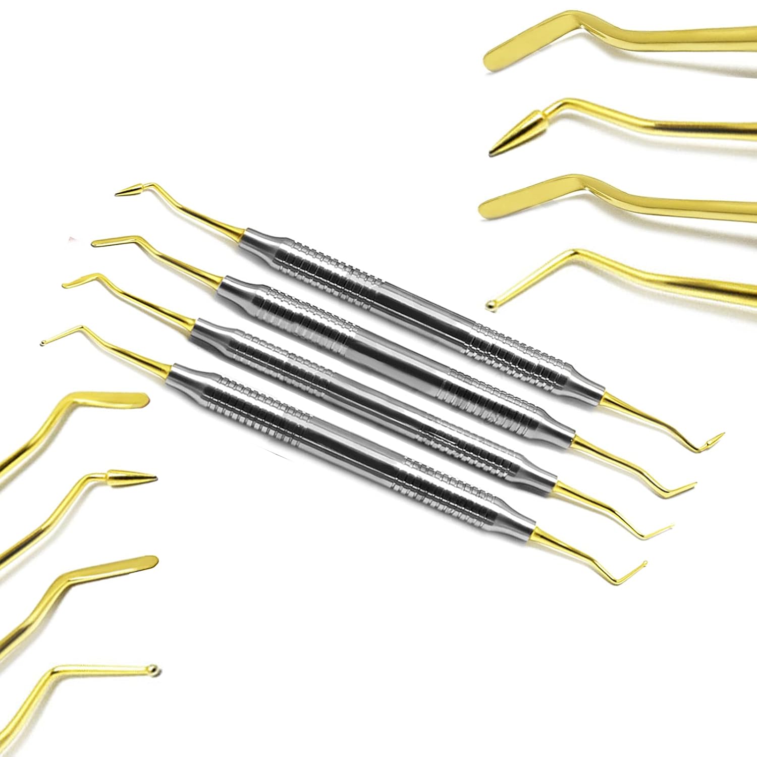 Elevadores dentales profesionales  Implantes restauradores compuestos  Relleno de luxación  Extracción quirúrgica de raíz extendida  Instrumentos de
