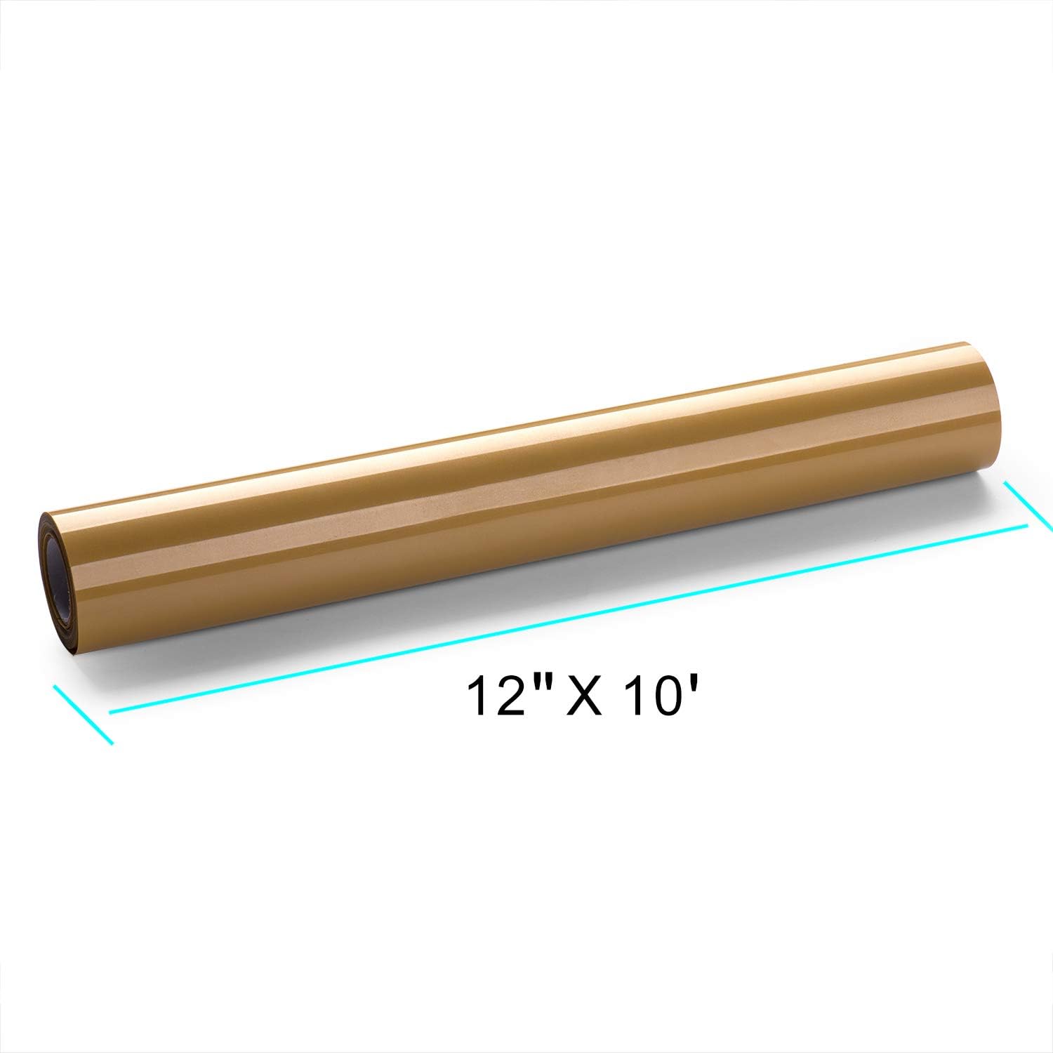 Rollo de vinilo de transferencia de calor de PU HTV de 12 pulgadas x 10 pies, prensa de calor para planchar, fácil de cortar y desmalezar para