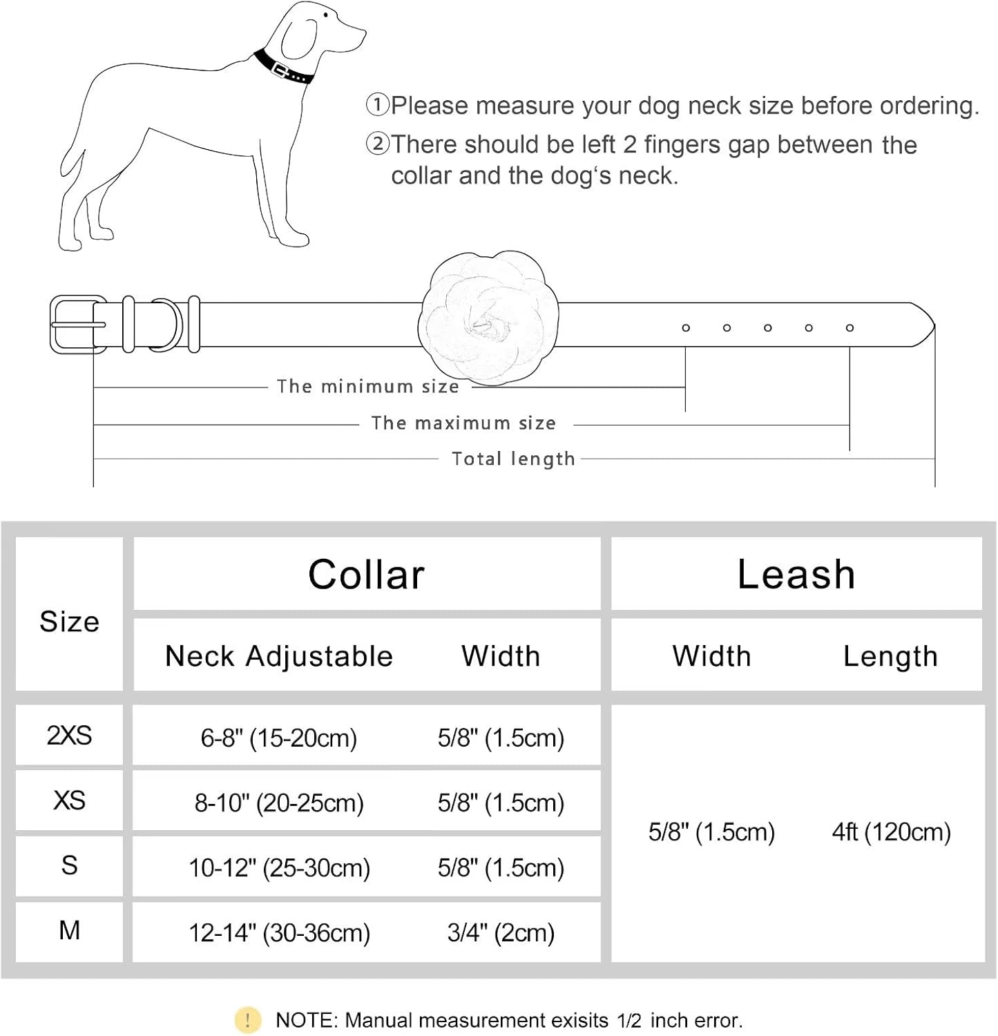 Beirui Bling – Juego de collar y correa para perro con diamantes de imitación, collares de piel de ante suave y brillante para perros con flores,