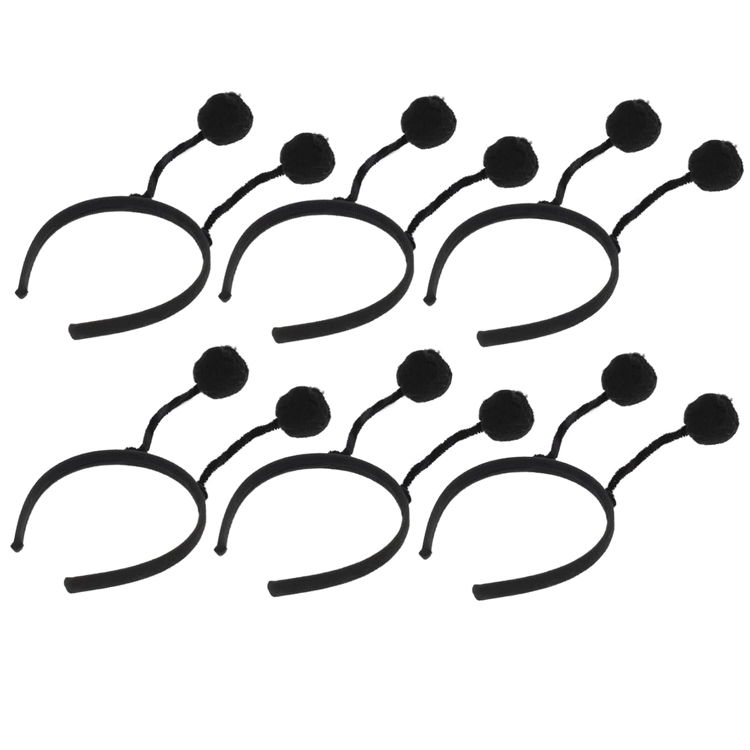Beavorty 12 diademas de bola de pelo para accesorios para cabeza de antena, boppers abejas, accesorio de cosplay, aros de pelo para niñas, diadema