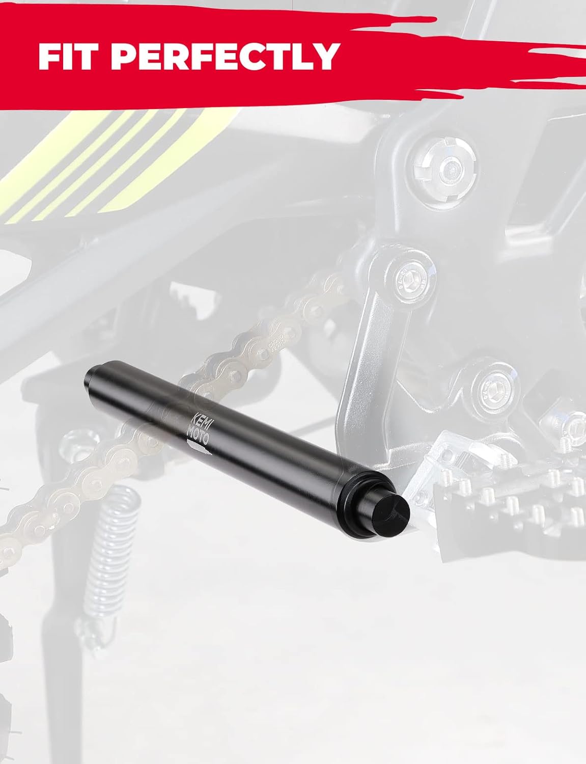 KEMIMOTO Soporte de estriberas compatible con Sur Ron Light Bee X y S X260 X160 Motocicleta Dirt Bike Negro