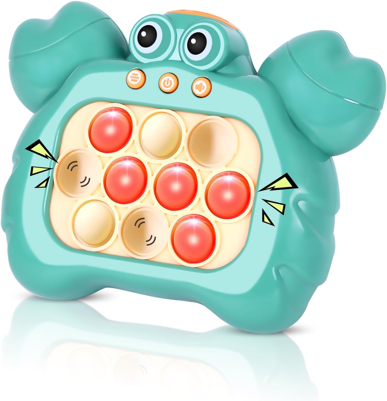 Juego de burbujas de empuje rápido para niños y adultos, juguetes de empuje rápido con sonido y luz, juguete sensorial para niños de 8 a 12 años,
